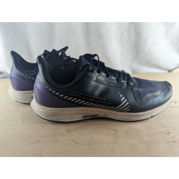 Nike Air Zoom Pegasus 36 Shield Women's Size 8 Black Running Shoes AQ8006-002 - Picture 2 of 9